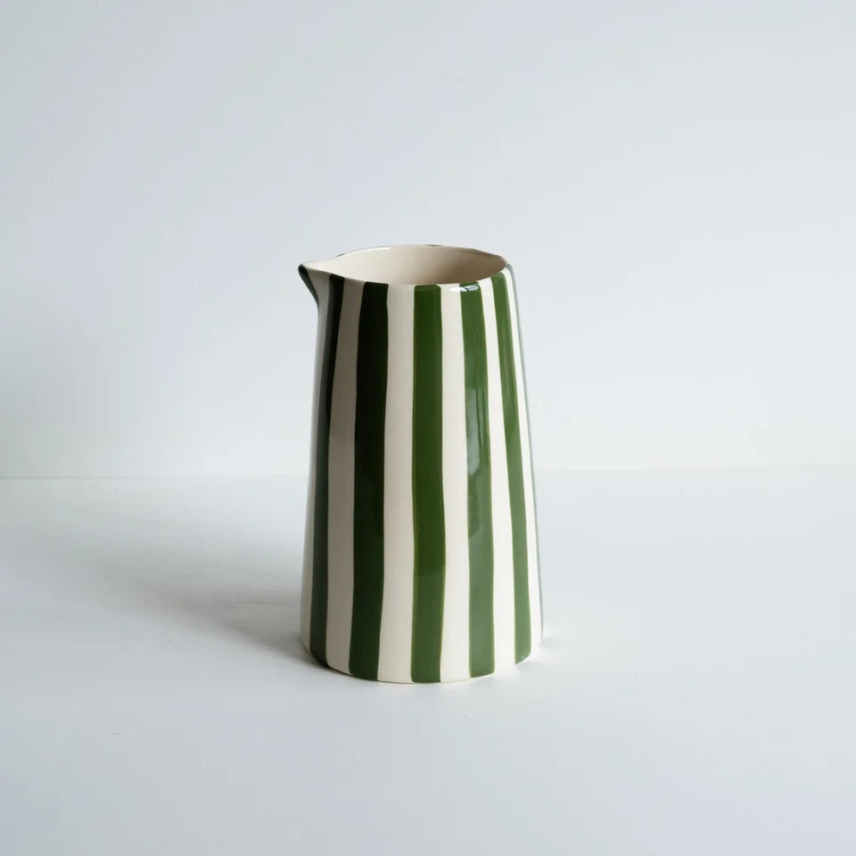 Musango :: Candy Stripe Pitcher, Moss