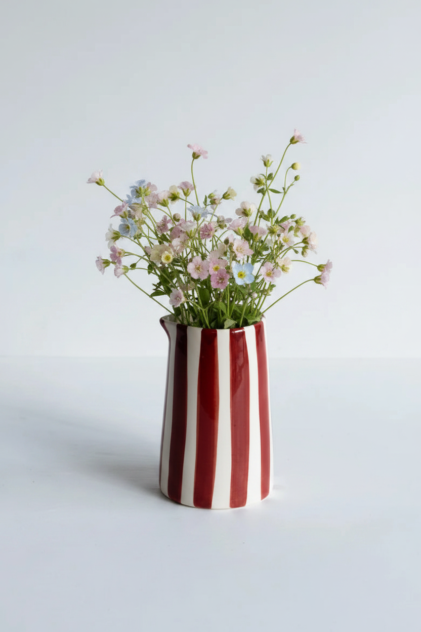 Musango :: Candy Stripe Creamer, Paprika