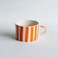 Musango :: Candy Stripe Mug, Tangerine