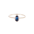 Jennie Kwon :: Oval Blue Sapphire Wisp Ring