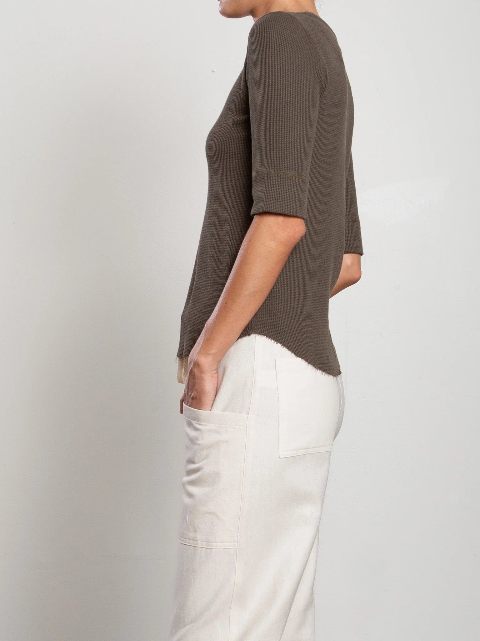 Pharaoh Collection :: Giada Slim Thermal Crew, Moss