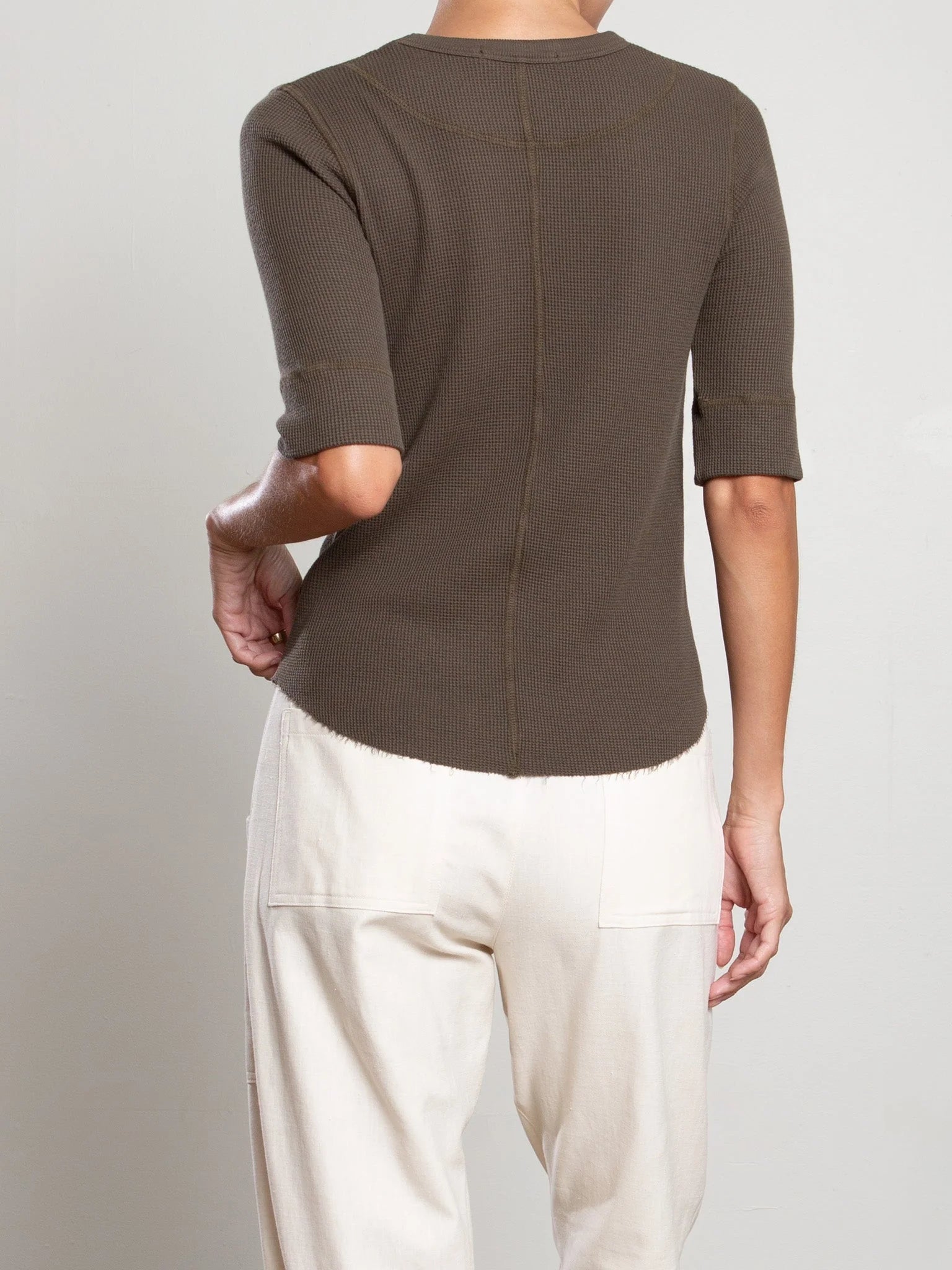 Pharaoh Collection :: Giada Slim Thermal Crew, Moss