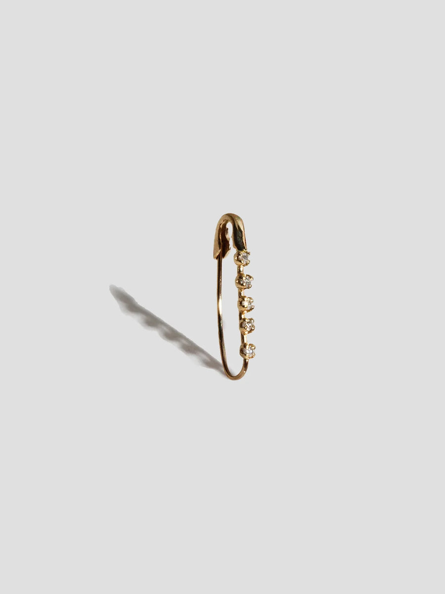 Loren Stewart :: Mini Diamond Prong Safety Pin