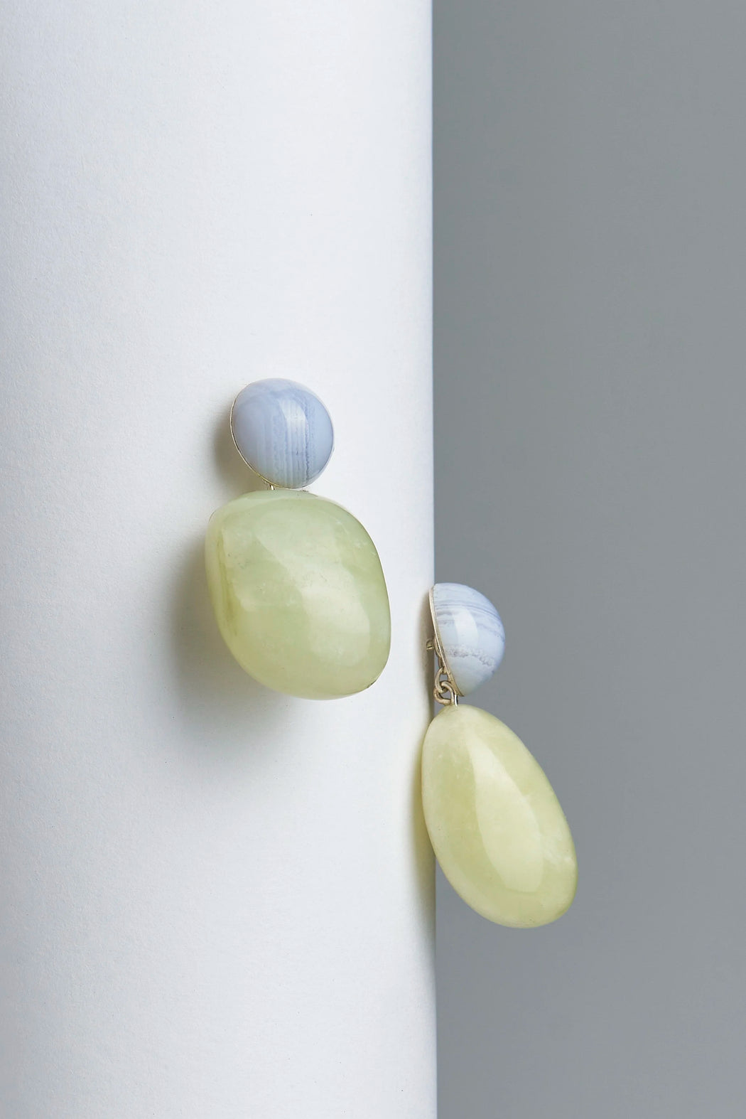 Mussels & Muscles :: Pebbles Earrings BlueJade No.1