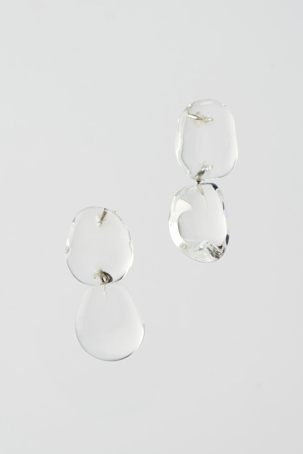 Mussels & Muscles :: Pebbles Earrings No.2 Rock Crystal PAIR