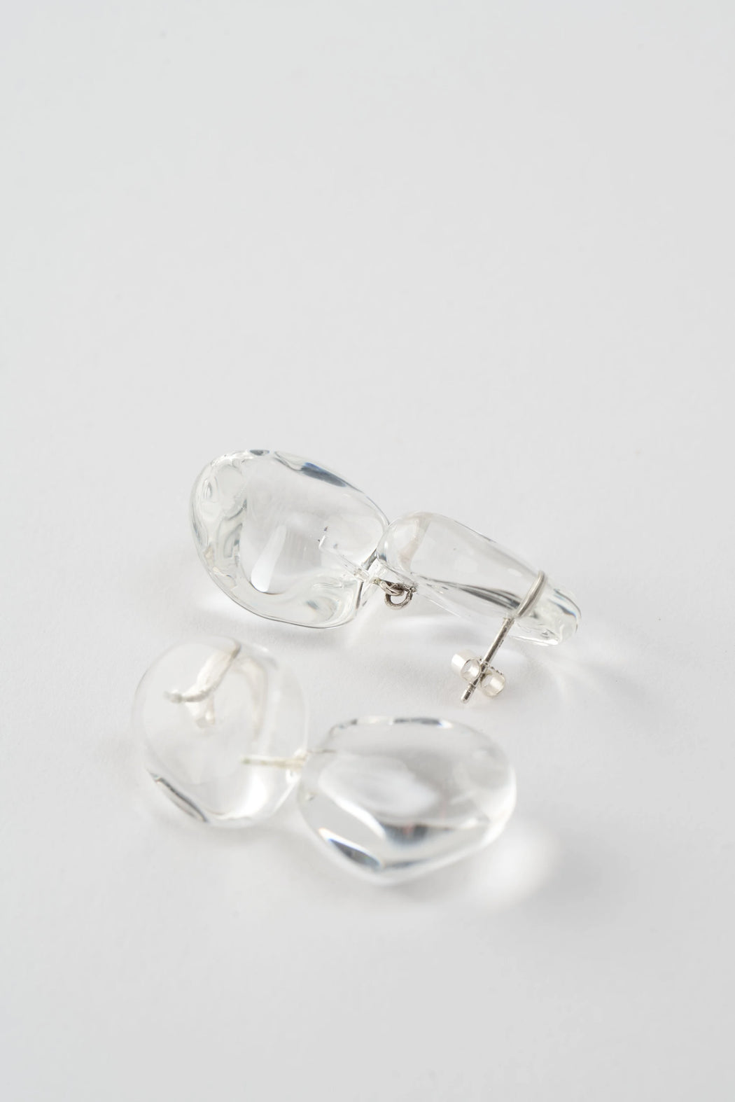 Mussels & Muscles :: Pebbles Earrings No.2 Rock Crystal PAIR
