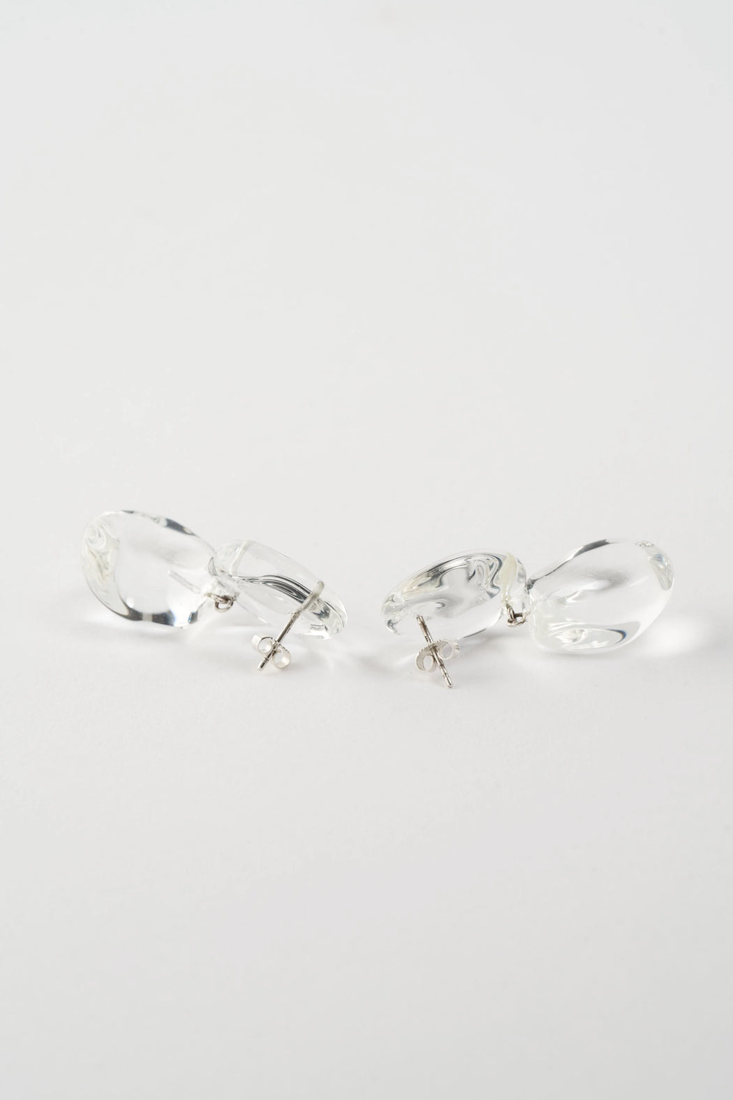 Mussels & Muscles :: Pebbles Earrings No.2 Rock Crystal PAIR