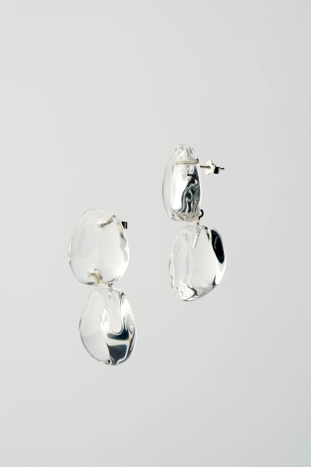 Mussels & Muscles :: Pebbles Earrings No.2 Rock Crystal PAIR