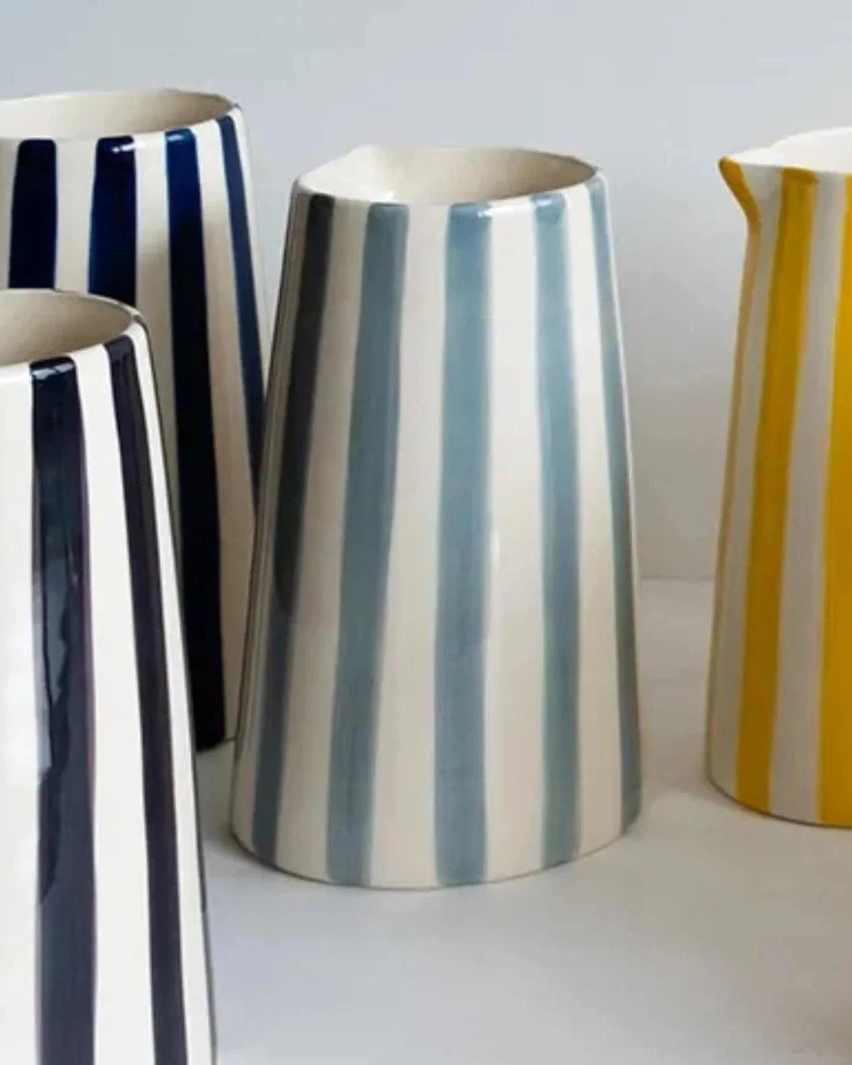 Musango :: Candy Stripe Pitcher, Dove Grey