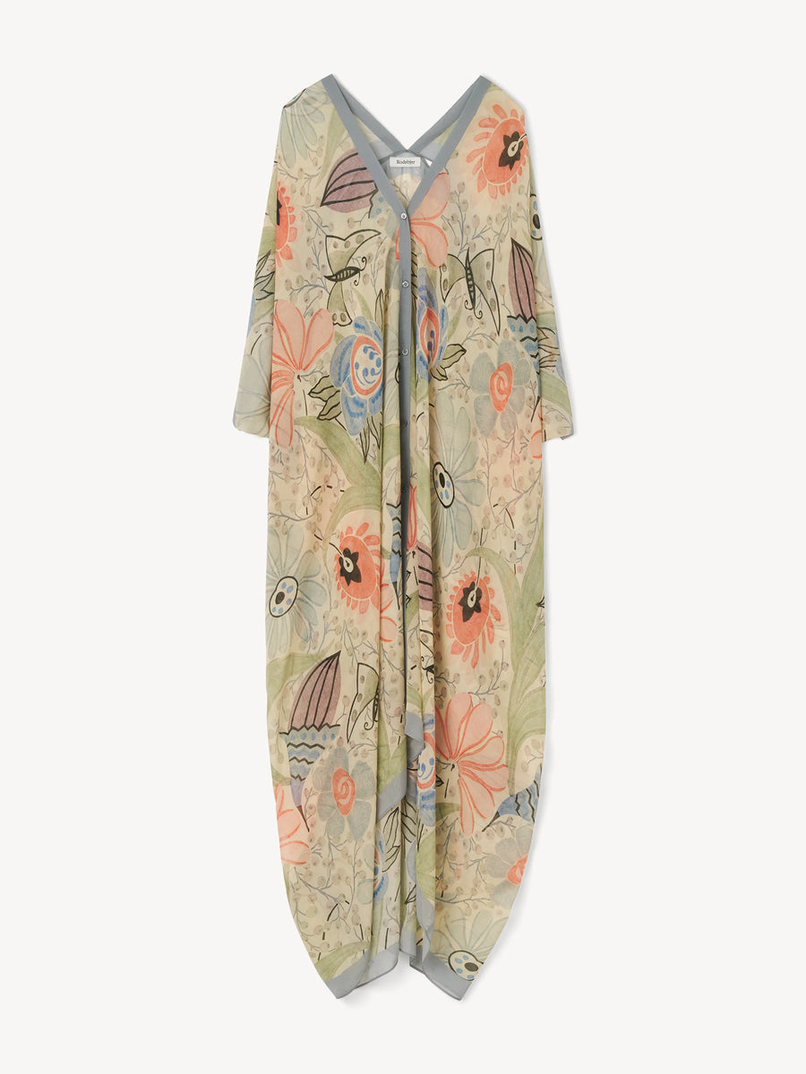 Rodebjer :: Agave Silk Caftan, Ducharne Print