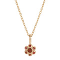 Jennie Kwon :: Ruby Flower Necklace, 16"