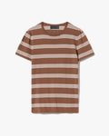 Nili Lotan :: Lanise Stripe Sweater, Brown/Ivory