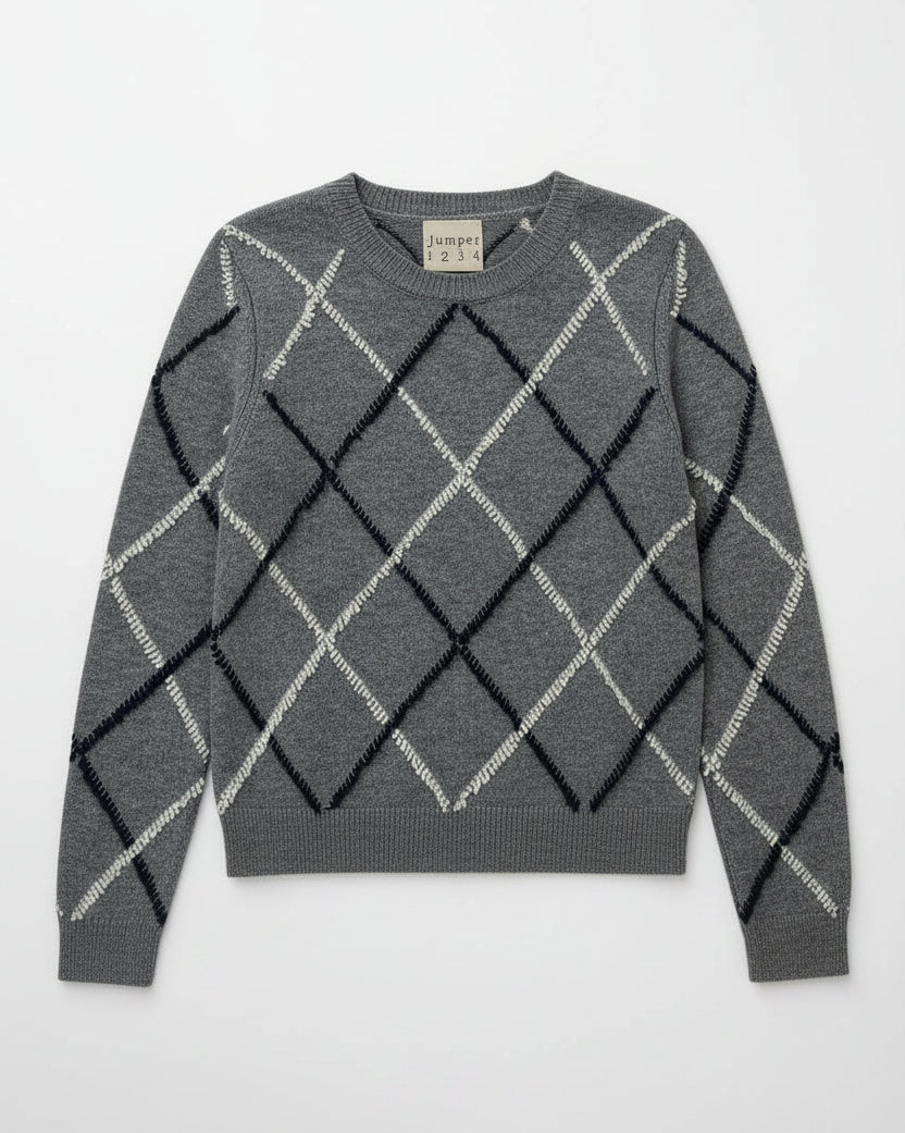 Jumper 1234 :: Argyle Outline Crew