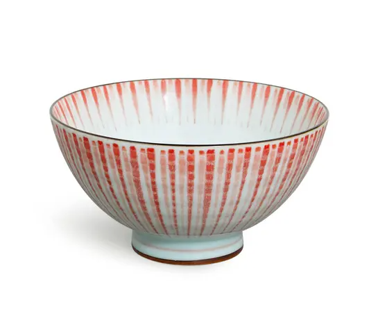 Miya :: Rice Bowl, Red Tokusa 4.5"