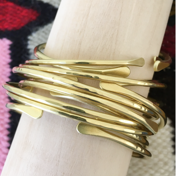 Bonnie Bracelet :: Hand Forged Brass Bracelet