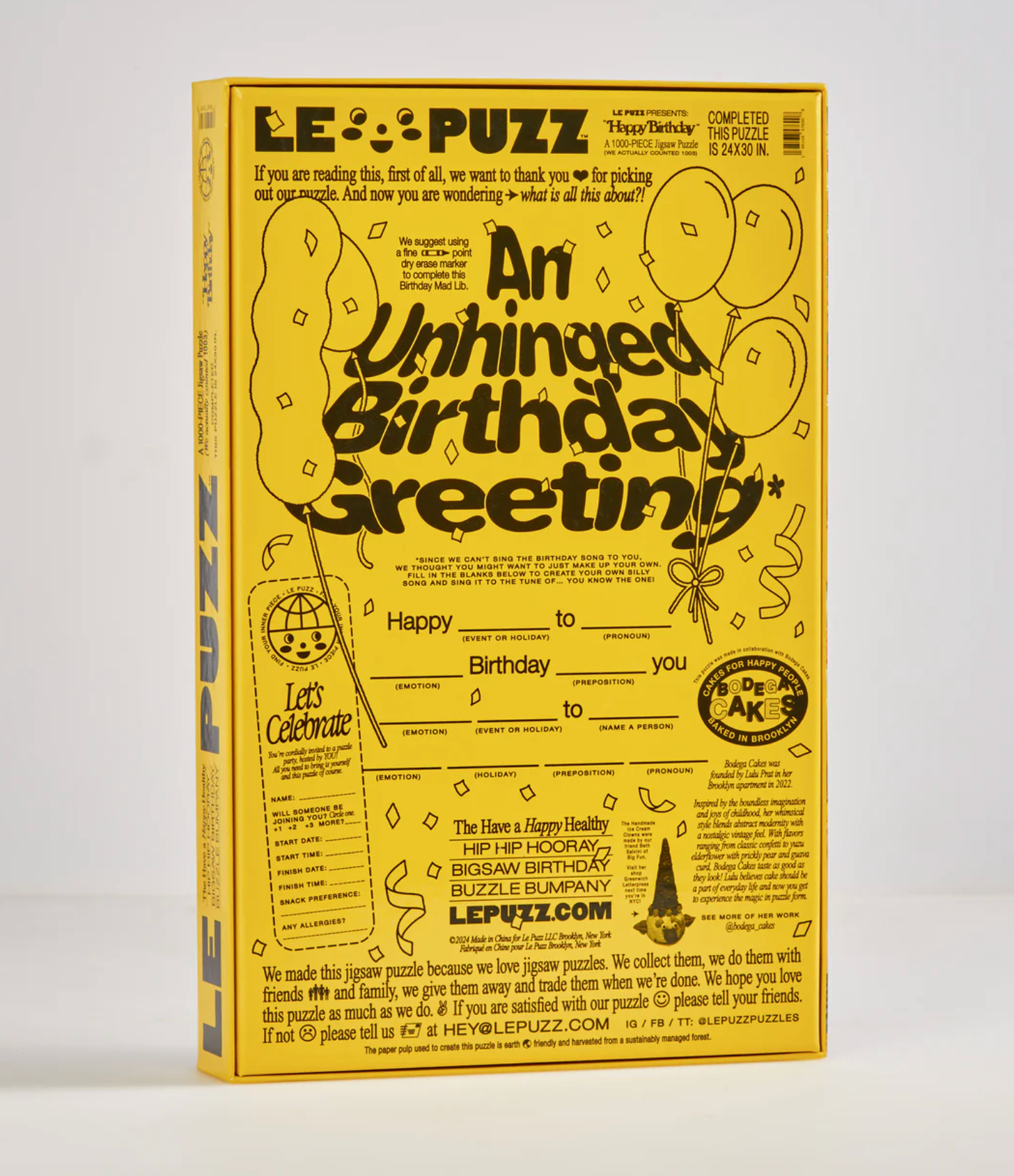Le Puzz :: Happy Birthday Puzzle, 1000pc