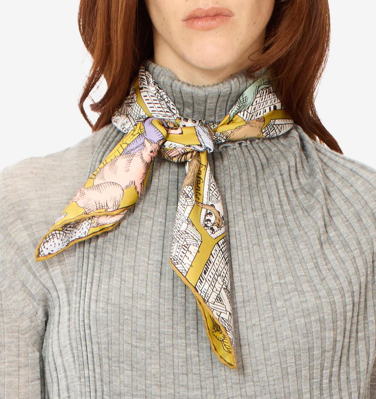 Inoui Editions :: Turgot Silk Scarf, 70cm
