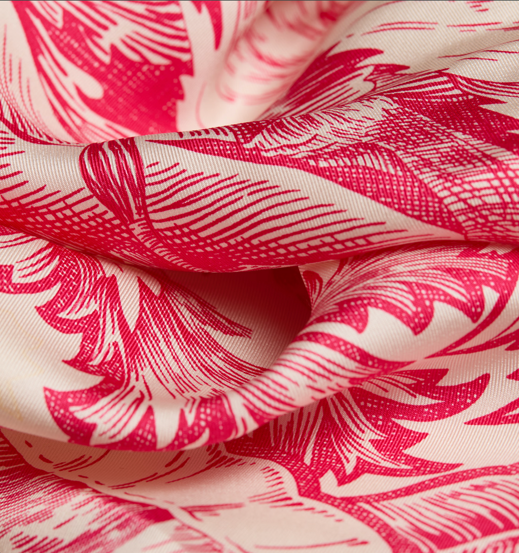 Inoui Editions :: Bangalor Pink Silk Scarf, 65cm