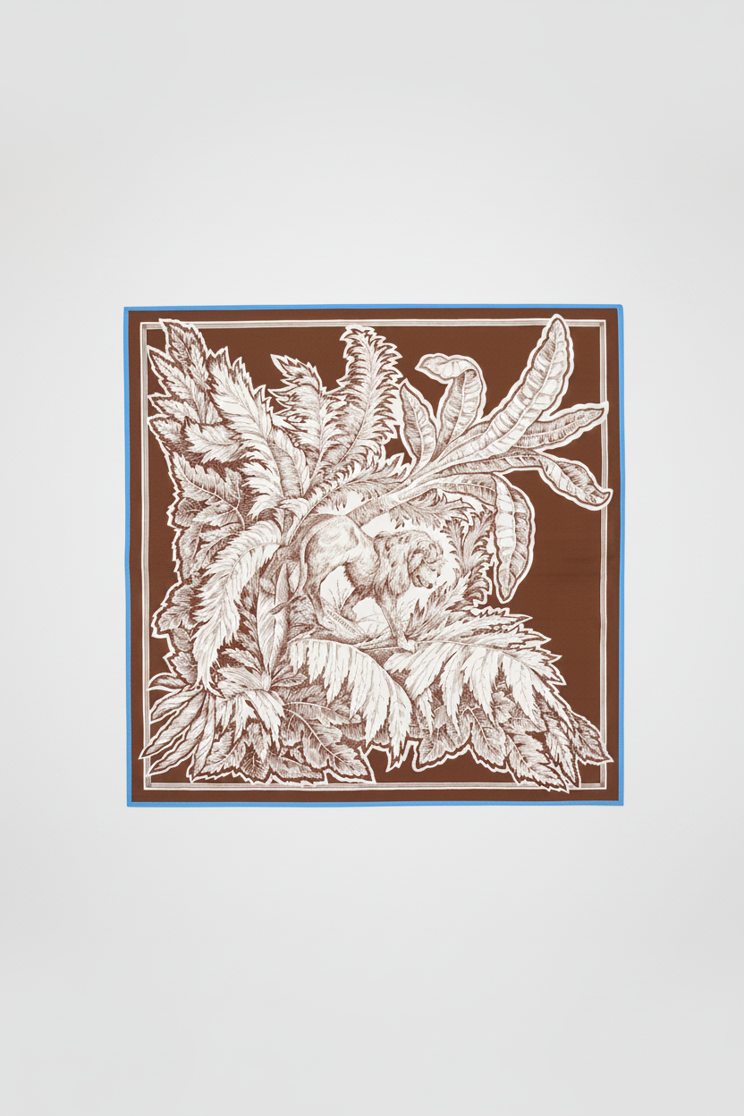 Inoui Editions :: Bangalor Caramel Silk Scarf, 65cm