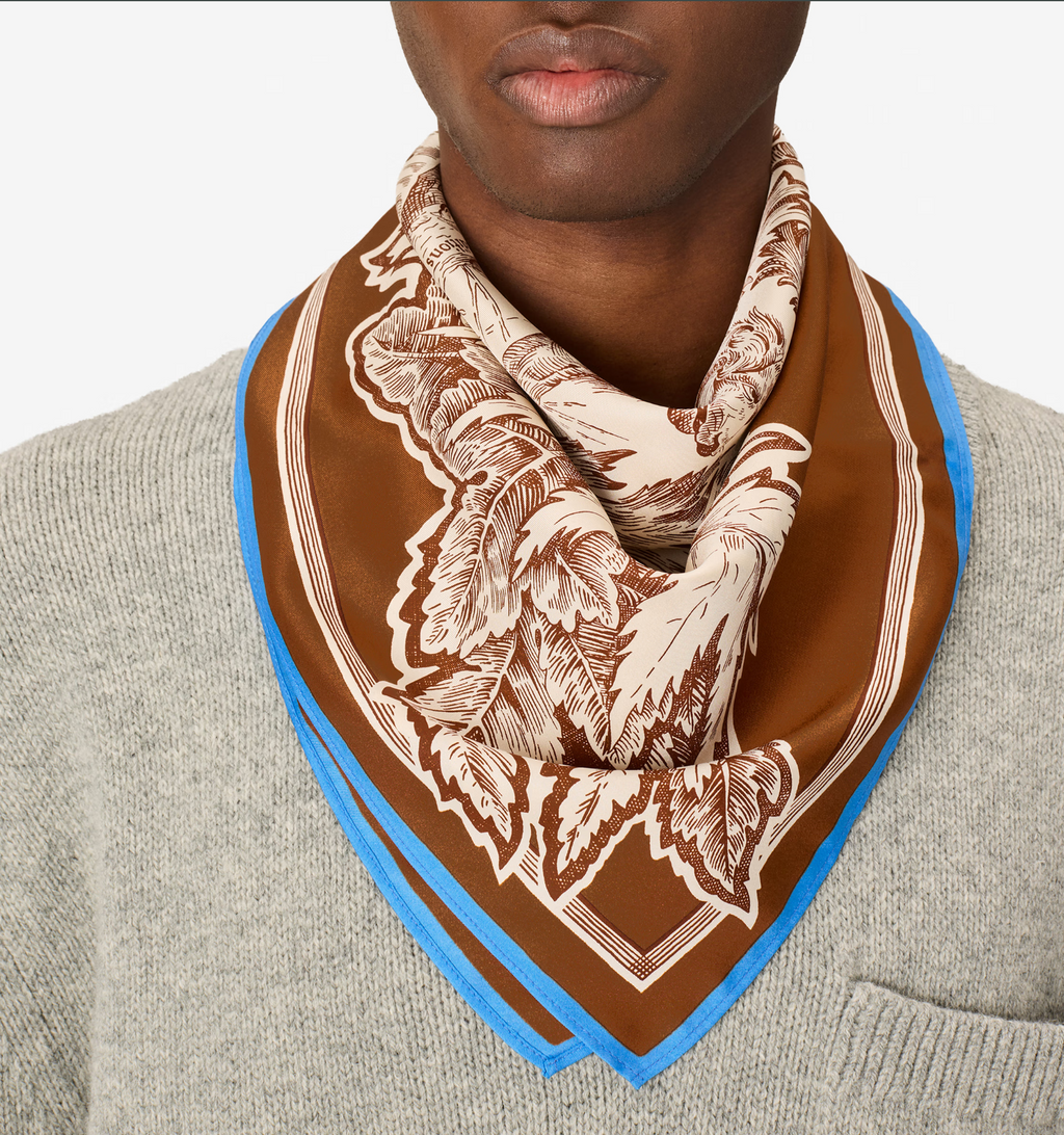 Inoui Editions :: Bangalor Caramel Silk Scarf, 65cm