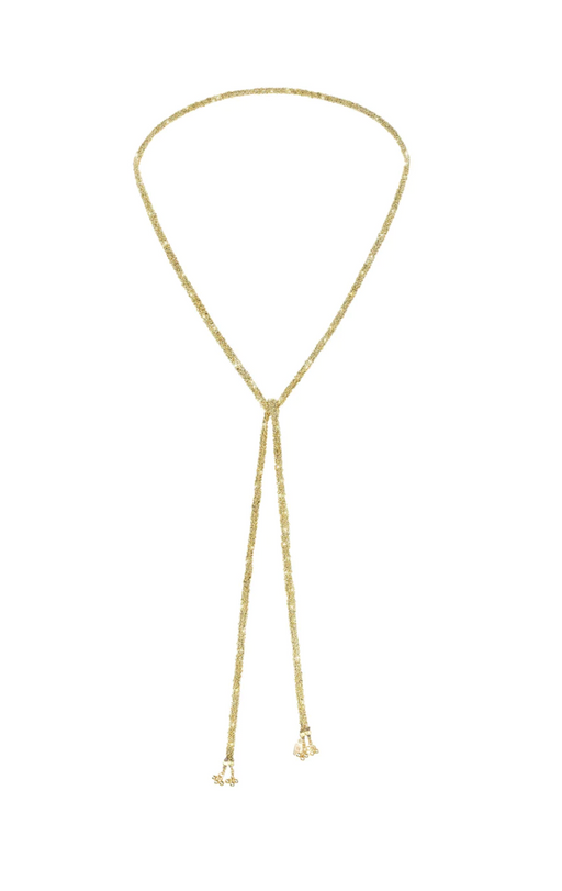 Marie Laure Chamorel :: Ribbon Necklace, Gold #826