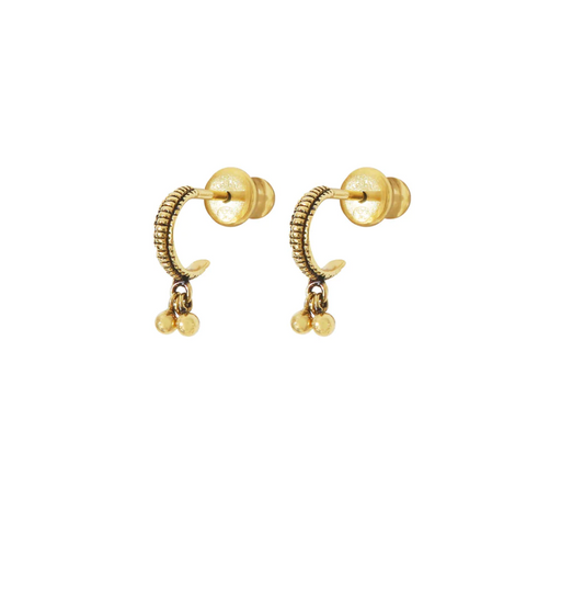 Marie Laure Chamorel :: Embellished Mini Hoops Earrings