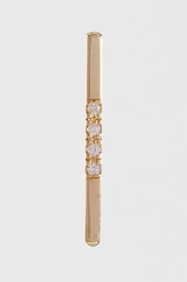 Loren Stewart ::  Diamond Long Rod Earrings