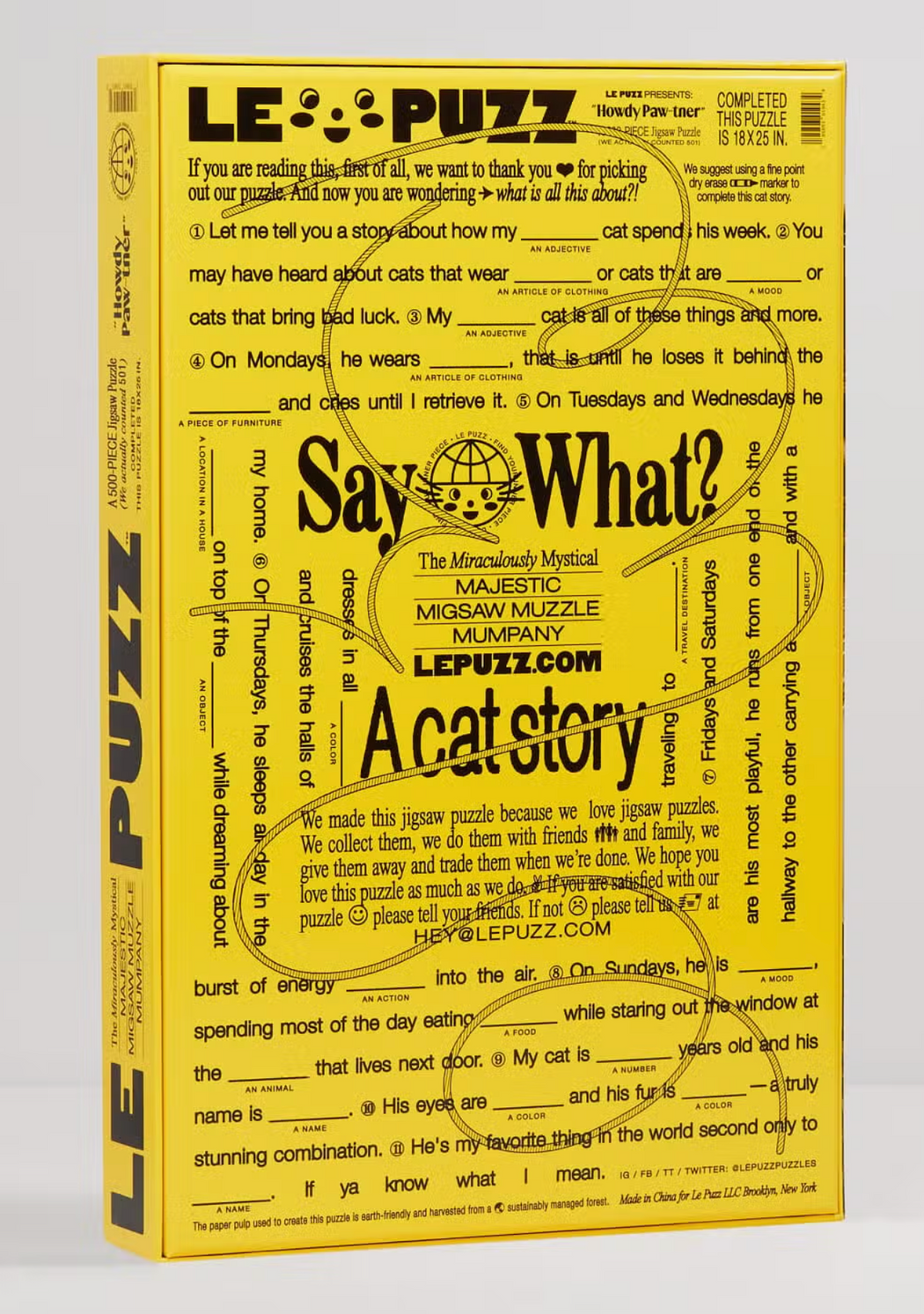 Le Puzz :: Howdy Paw Puzzle 500pc