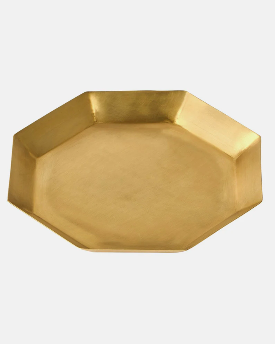Fog Linen :: Brass Octagon Plate, L