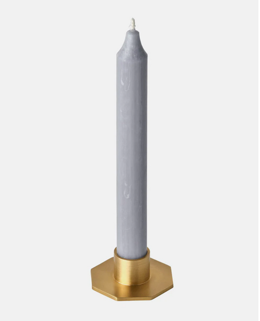 Fog Linen :: Candle Holder Octagon, Brass