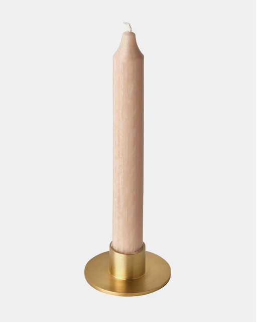 Fog Linen :: Candle Holder Round, Brass