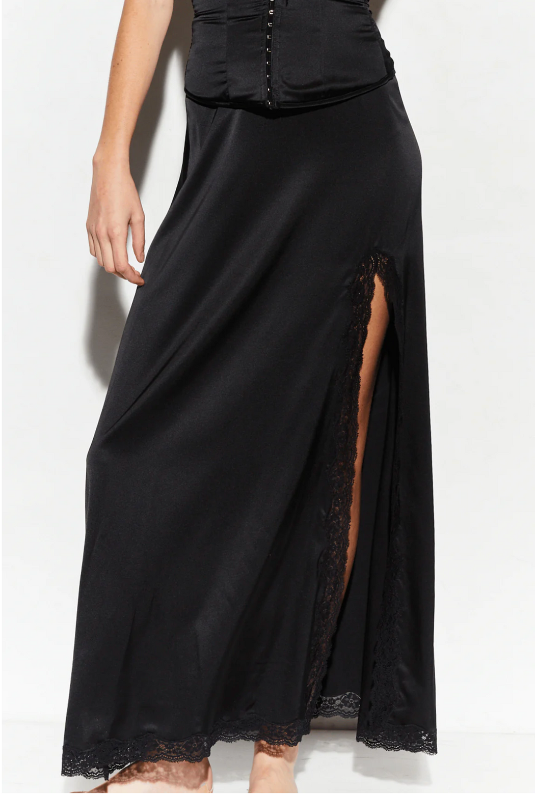 Vannina Vesperini :: Slit Skirt, Stretch Silk