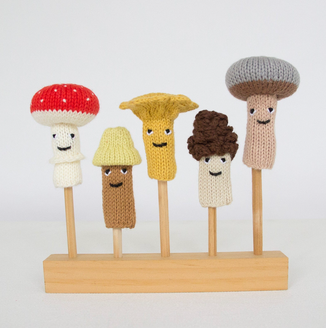 Blabla Kids :: Finger Puppets Mushrooms, Set of 5