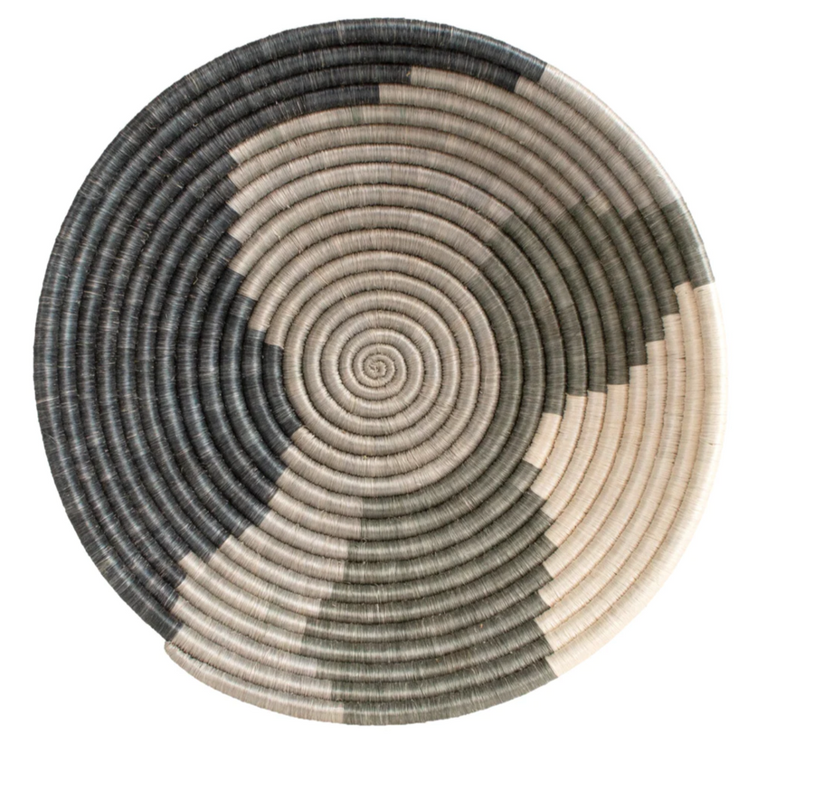 Kazi :: 12" Stone Woven Bowl - Gradient