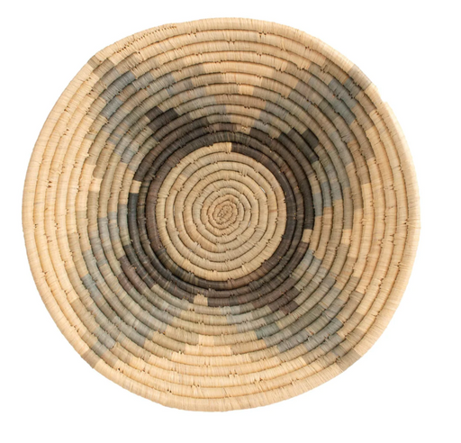 Kazi :: 12" Stone Woven Bowl - Shadow