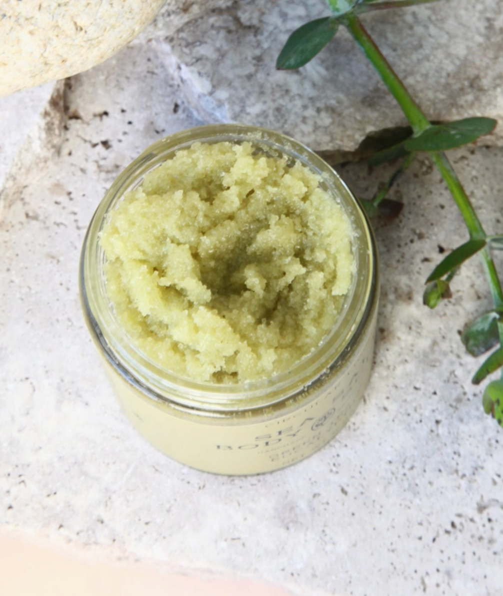 Circular Living :: Sea Salt Body Scrub, Green Tea & Eucalyptus
