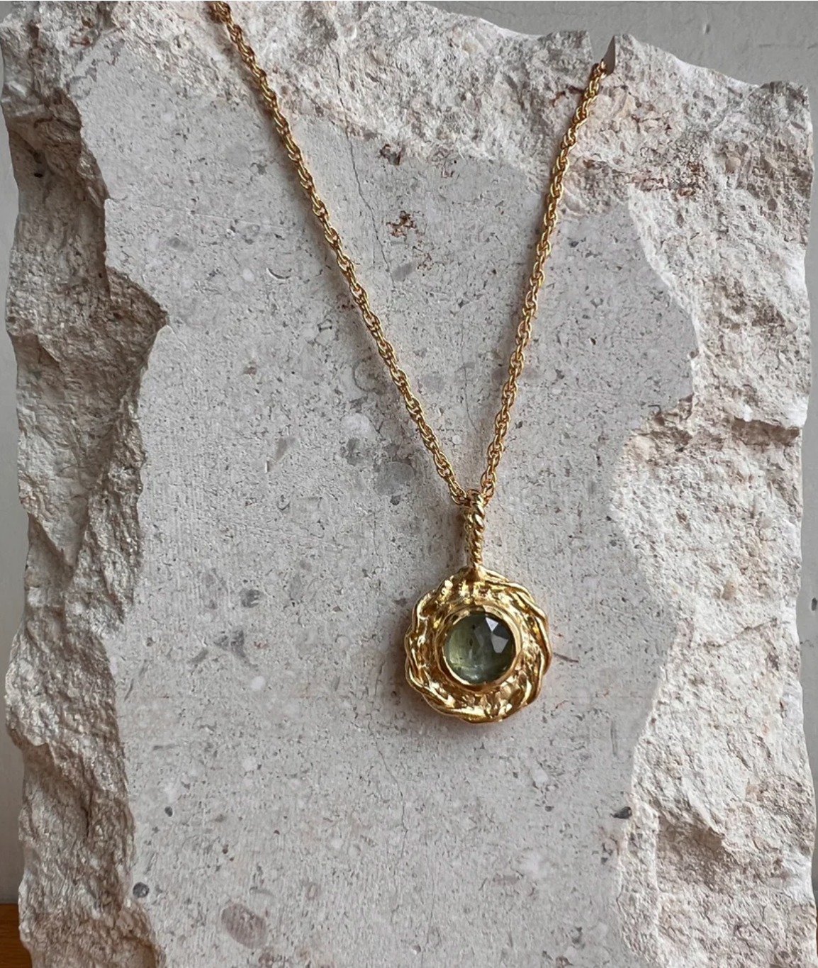 Mercurial Studio :: Mateo Necklace, Green Kyanite