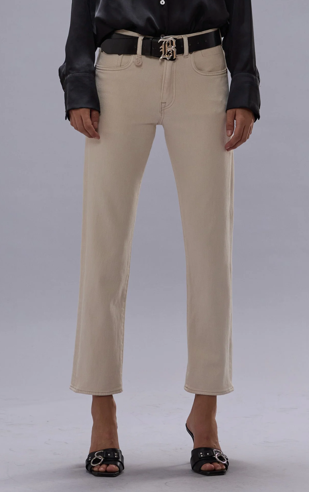 R13 :: Romeo Jean, Ecru Stretch
