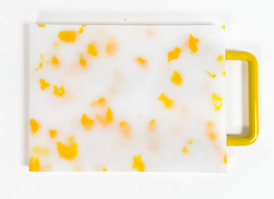 Fredericks & Mae :: Cutting Board Yellow/White, Small