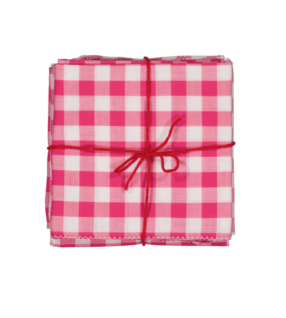 Suzette :: Table Napkins S/4, assorted Checks
