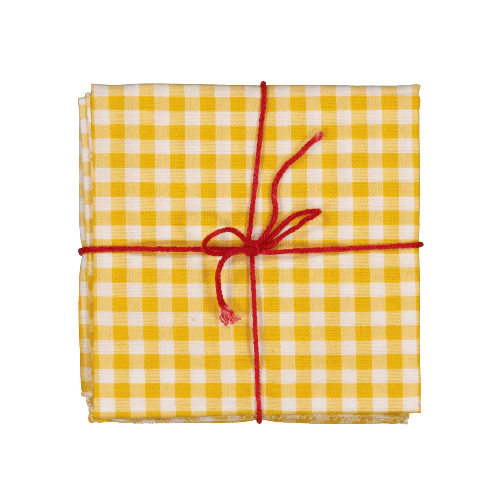 Suzette :: Table Napkins S/4, assorted Checks