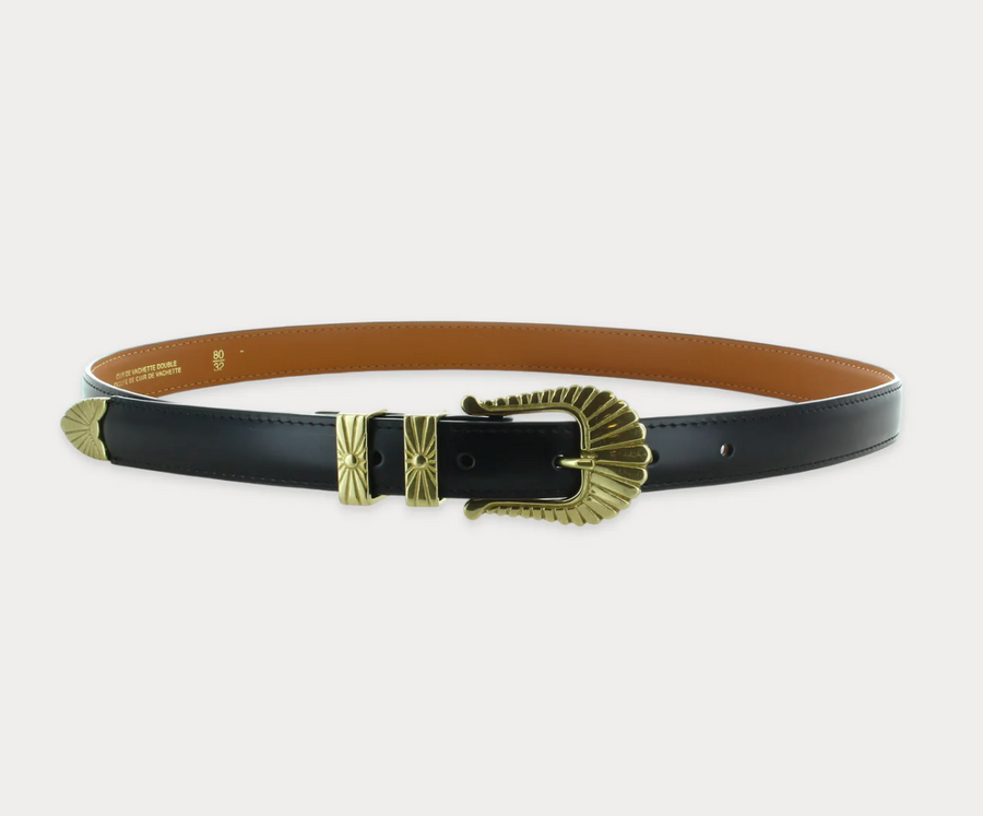 Maison Boinet :: Western Buckle Leather Belt
