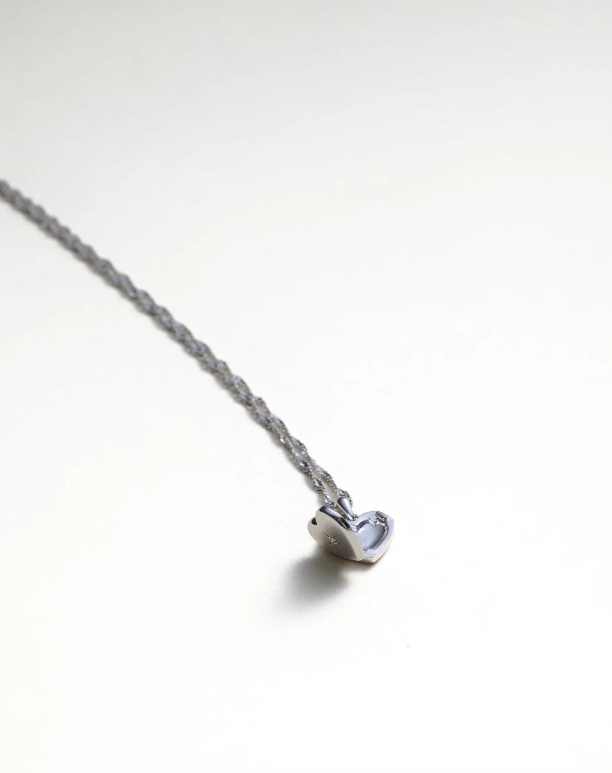 Their Studios :: Lily Heart Locket, Sterling Silver