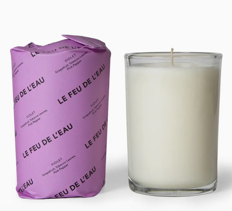 Le Feu De L'Eau :: Violet 8 oz Candle