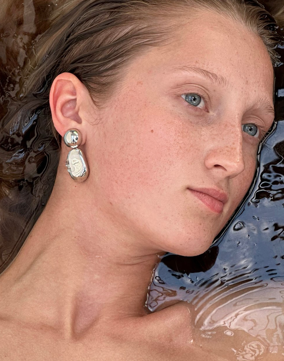 Muscles & Mussels :: Silver Pebbles Earrings No.1