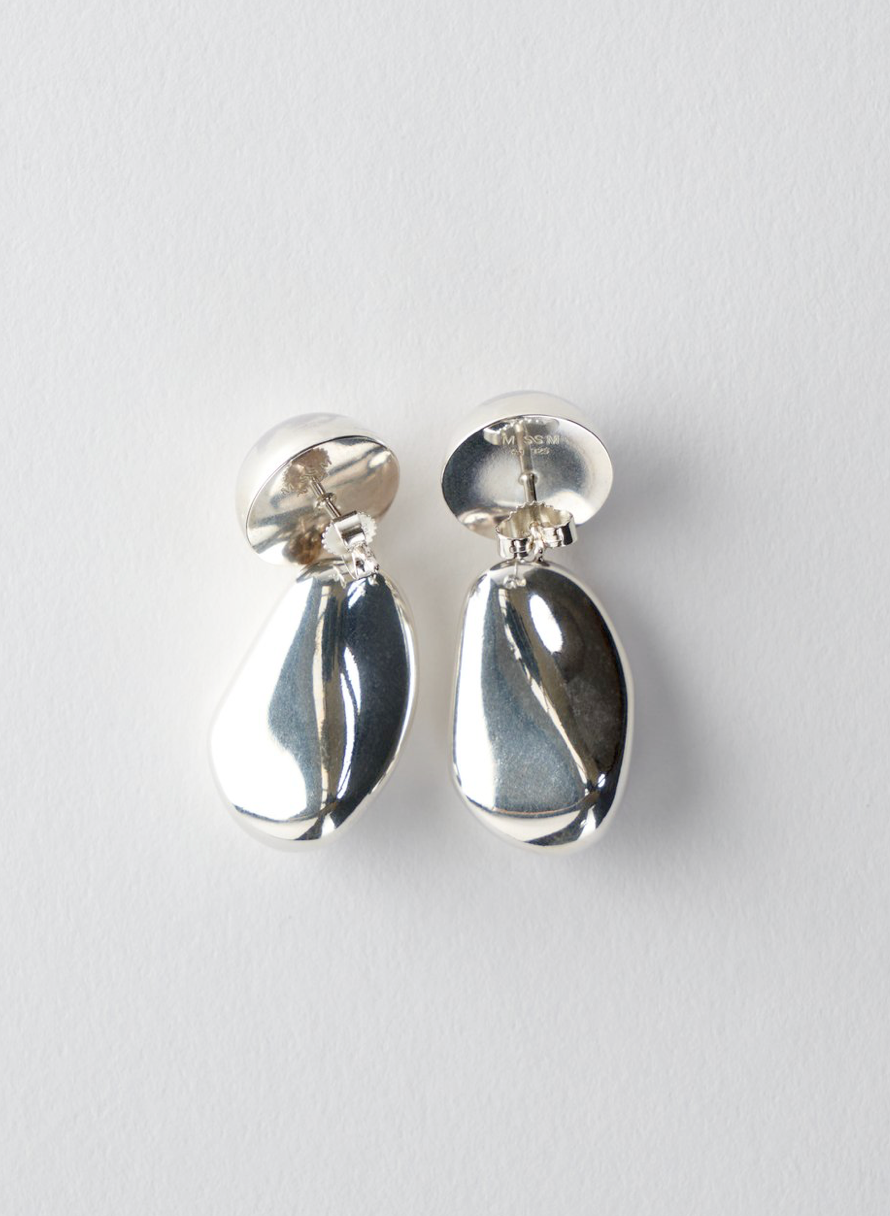 Muscles & Mussels :: Silver Pebbles Earrings No.1
