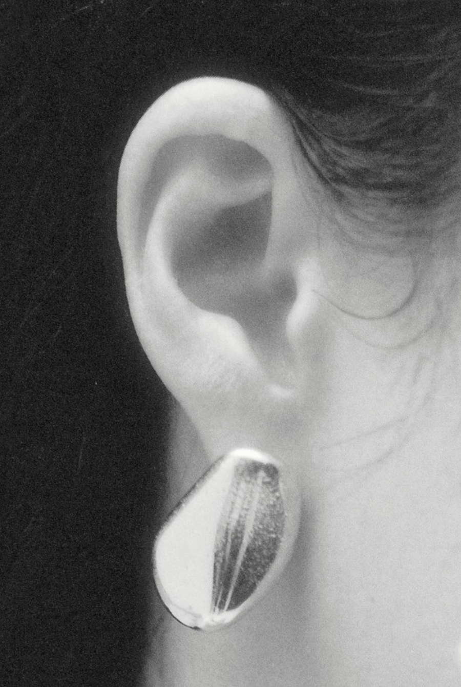 Muscles & Mussels :: Silver Pebbles Earrings No.4