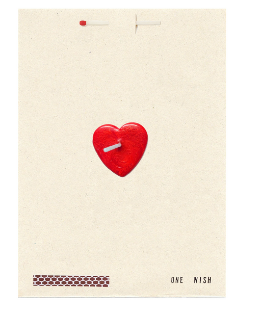 Wish Cards :: One Wish Red Heart