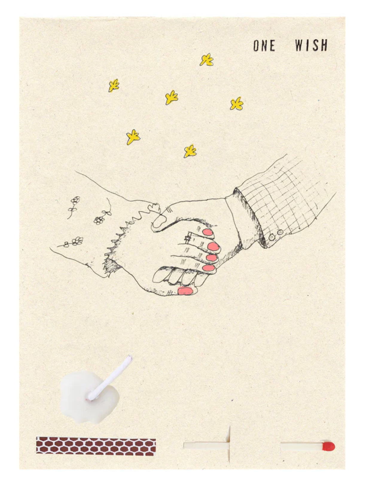 Wish Cards :: Holding Hands One Wish Card