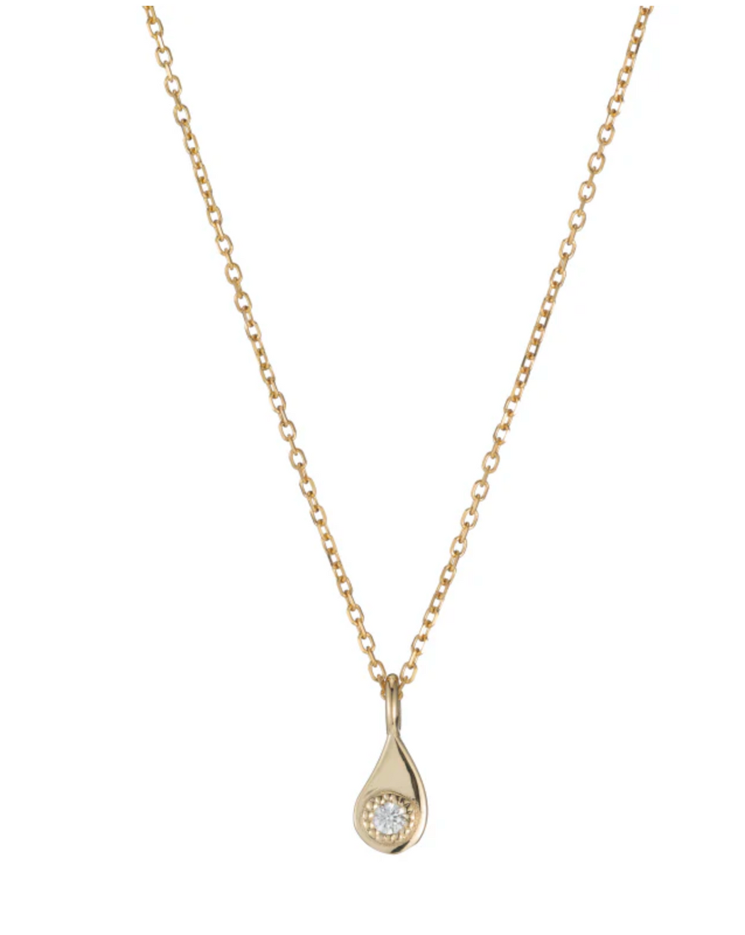 Jennie Kwon :: Twisted Teardrop DIamond Necklace